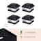 Glitzhome® 7" Black Solar Powered LED Fence Post Cap Lights, 4ct.
